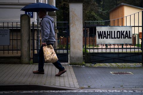 AfD: Wahllokal in Rathmannsdorf