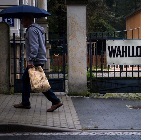 AfD: Wahllokal in Rathmannsdorf
