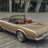 Mercedes 280 SL Pagode W 113 - innen in stilechtem Cognac