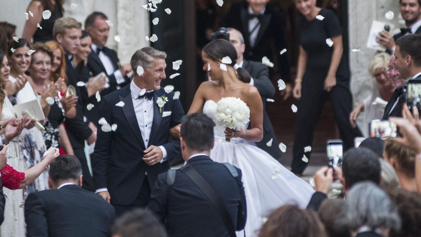 Bastian Schweinsteiger und seine Frau Ana Hochzeit