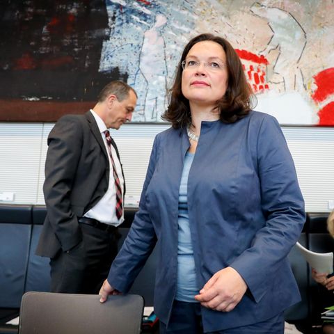 "Ab morgen kriegen sie in die Fresse": Nahles macht Kampfansage an die Union