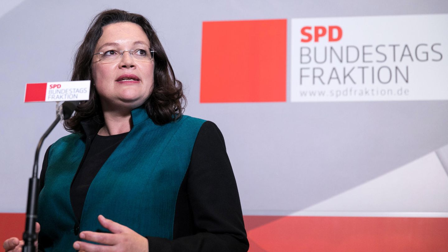 Kampfansage an Union: Andrea Nahles bedauert ihren "In die Fresse"-Spruch
