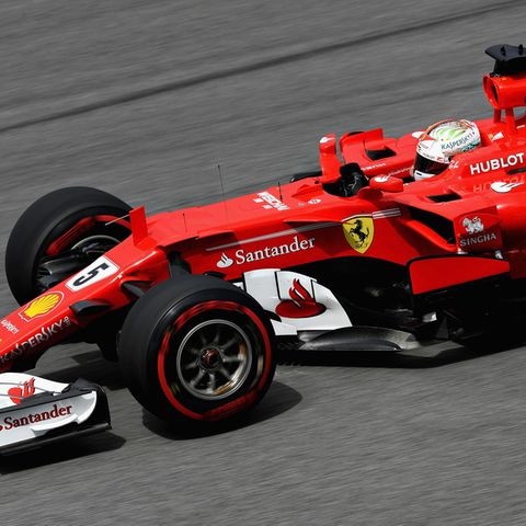Sebastian Vettel im Training in Sepang