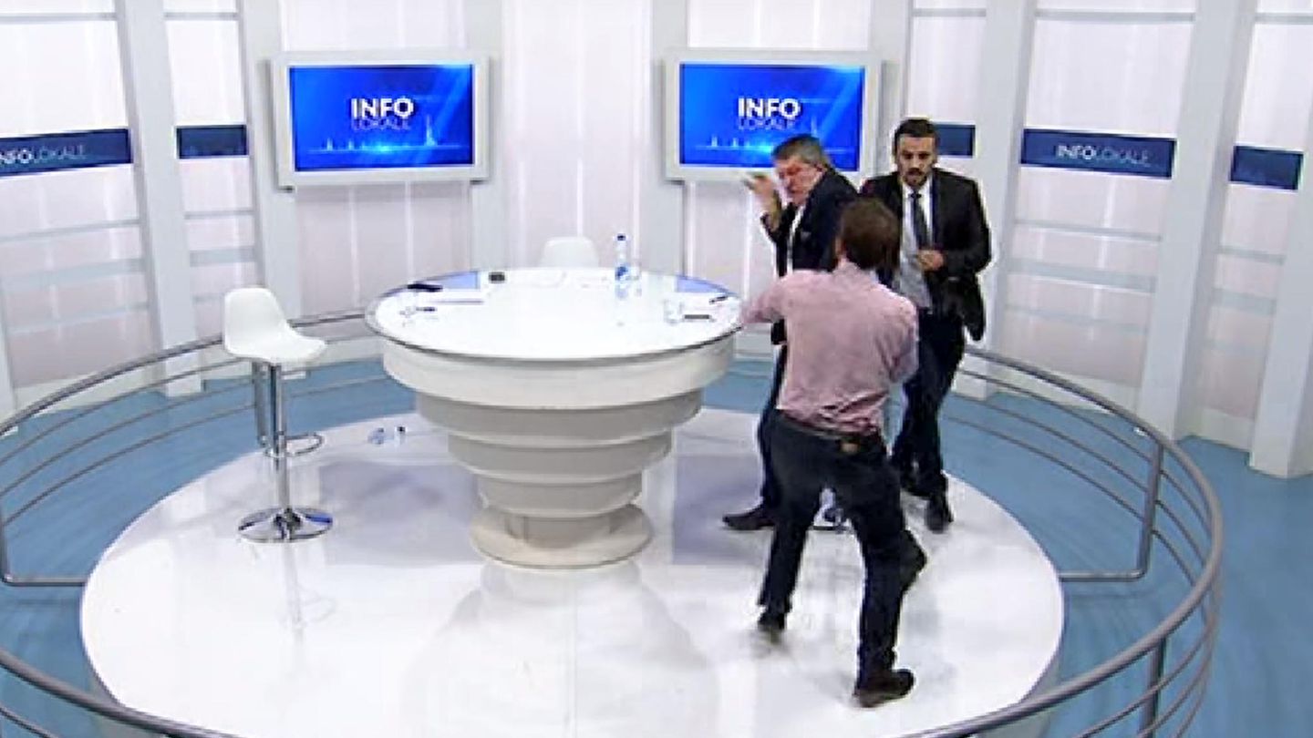 TV Studio Kosovo Prügelei
