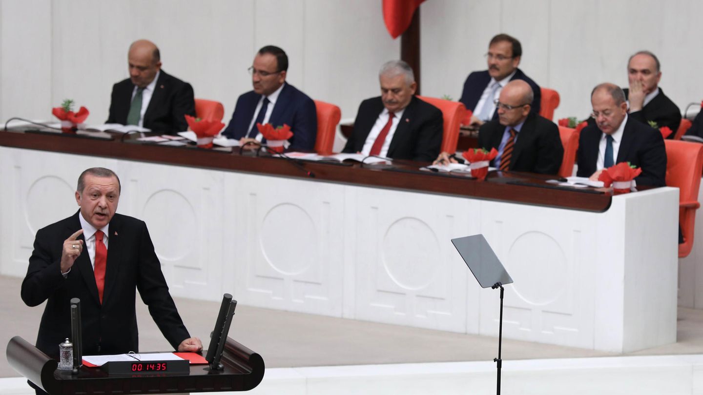 Erdogan spricht über die Türkei und EU