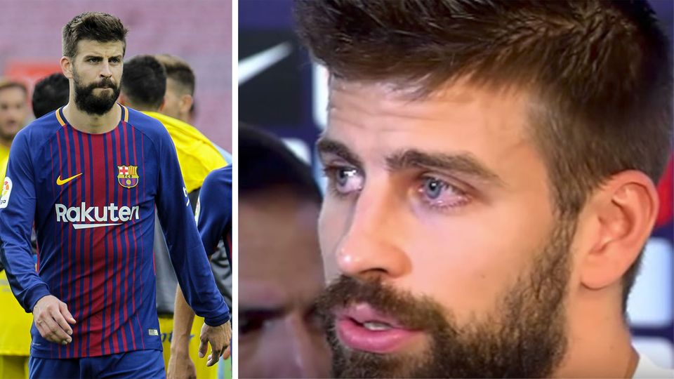 Gerard Piquué Tränen FC Barcelona Interview Gerard Piqué: So leidet der Barca-Star mit dem katalanischen Volk