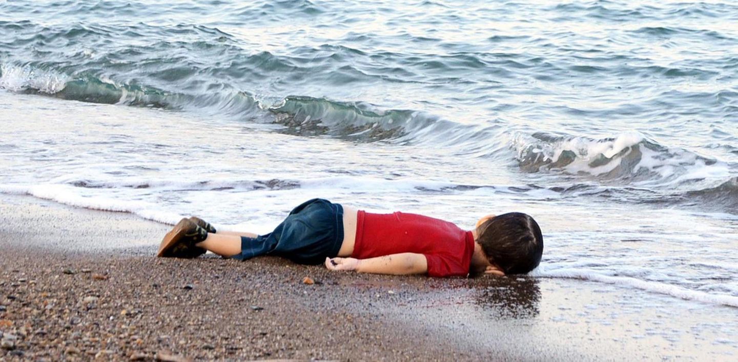 Der dreijährige Alan Kurdi, ertrunken auf der Flucht übers Mittelmeer