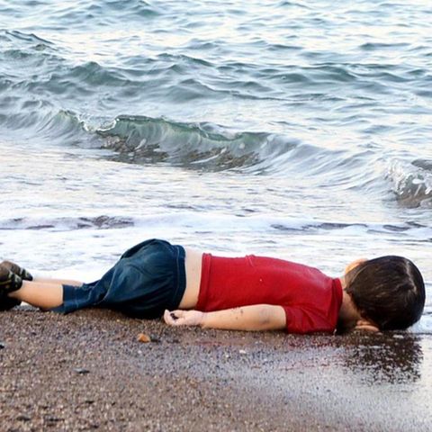 Der dreijährige Alan Kurdi, ertrunken auf der Flucht übers Mittelmeer