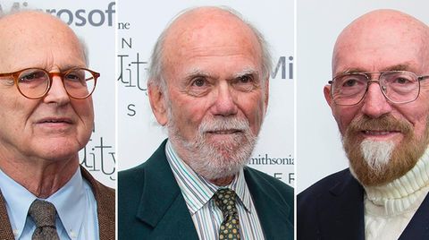 Der Physik-Nobelpreis geht an diese drei Herren (von links): Rainer Weiss, Barry Barish und Kip Thorne