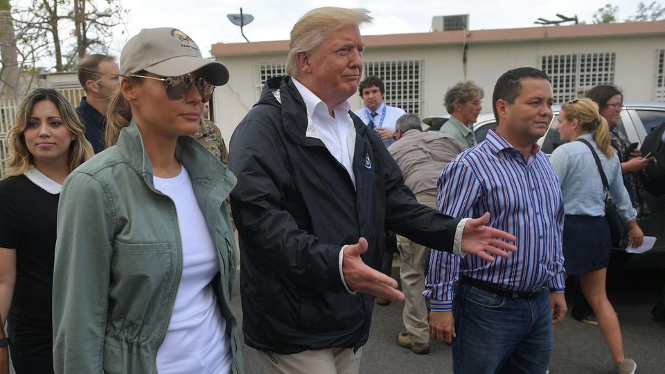 Läuft doch: Präsident Donald Trump besucht Puerto Rico