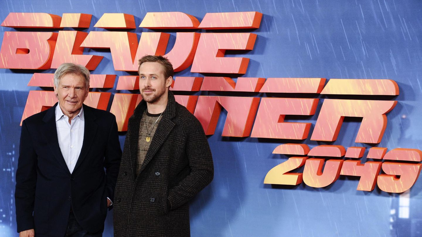 Harrison Ford (l.) und Ryan Gosling promoten ihren Film "Blade Runner 2049"