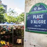 Drei Geheimtipps für den Marché d'Aligre in ParisSpeisetipp: Cochon de lait, das Milchferkel vom Spieß, direkt auf die Hand, von Metzgermeister Patrick Hayée in der gleichnamigen MetzgereiAchtung, Pause: Ab 9 Uhr kann man auf dem Markt einkaufen. Außer montags, da ist der Markt geschlossen. Zwischen 13 und 16 Uhr ist Mittagsruhe. Vorher noch nie gesehen: Gegrillte Lammköpfe. Unter stetigem Rotieren geben die Lammköpfe ihr Fett an die darunterliegenden Pommes parisienne ab.