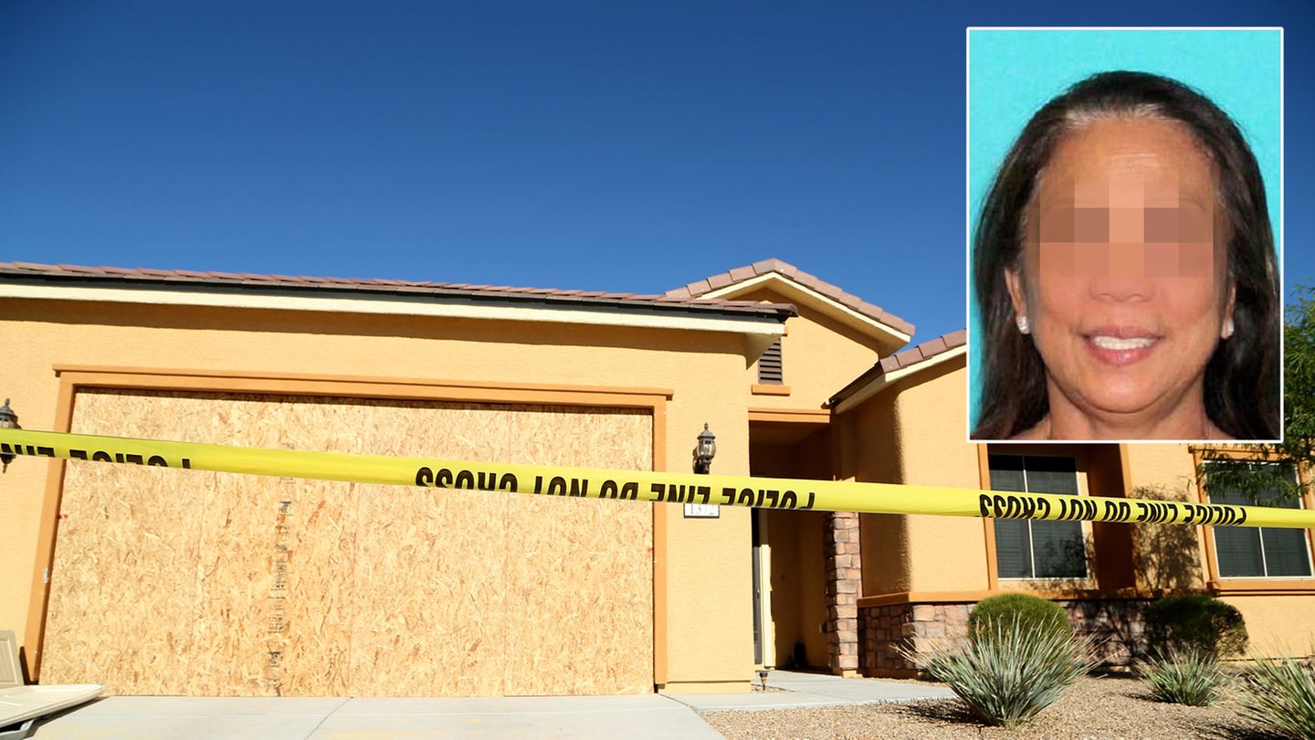 Marilou D. (kleines Bild) war die Partnerin des Massenmörders von Las Vegas. In diesem Haus lebte das Paar zusammen.
