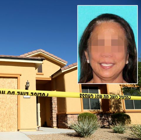 Marilou D. (kleines Bild) war die Partnerin des Massenmörders von Las Vegas. In diesem Haus lebte das Paar zusammen.