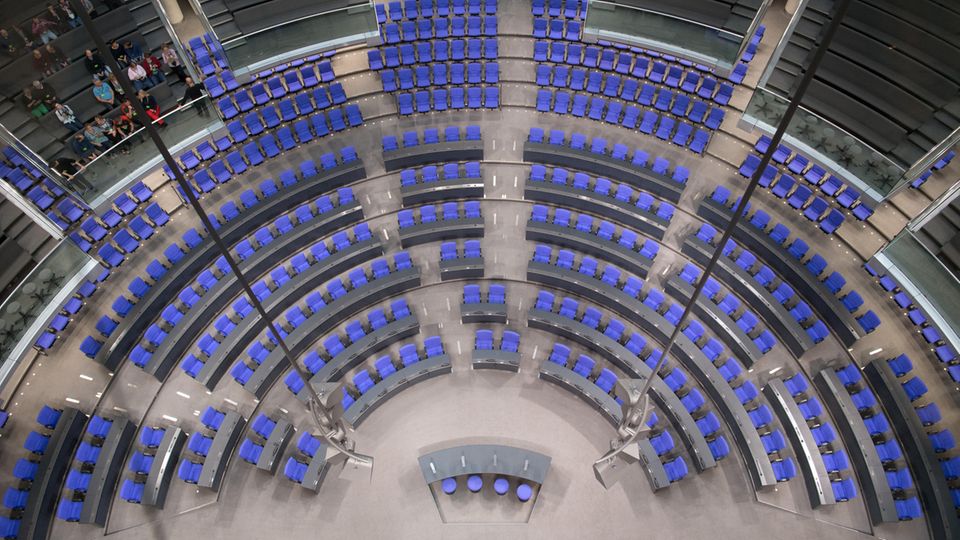 Die Sitzordnung im Bundestag ist noch offen