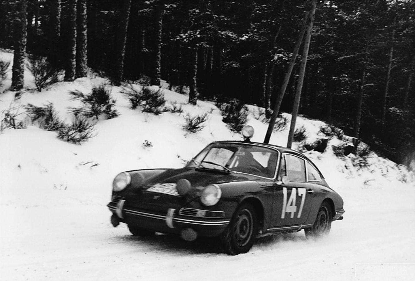 Porsche im Winter