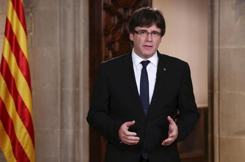 Der Chef der Regionalregierung von Katalonien, Carles Puigdemont