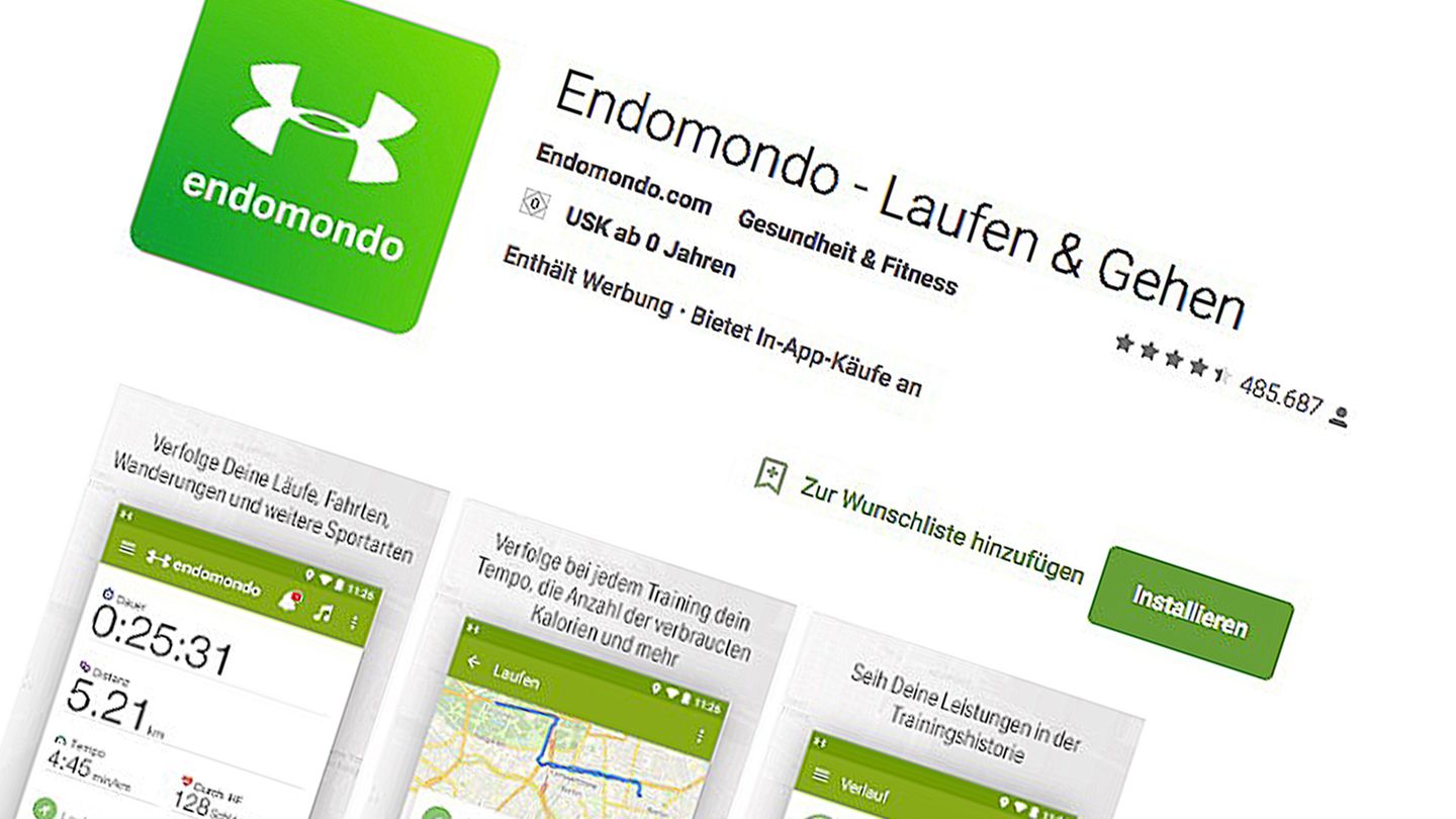 Endomondo  Wer Outdoor-Sportarten bevorzugt, könnte sich für diese App interessieren. Zum Beispiel beim Radfahren oder Laufen kann man seine Ziele selbst festlegen und die App motiviert einen dann, diese zu erreichen. Wer möchte, kann seine Aktivitäten auch mit Freunden teilen.