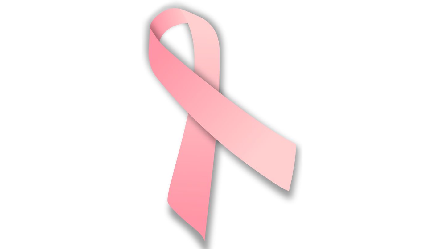 Die Grafik einer Rosa Schleife Die Grafik einer Rosa Schleife