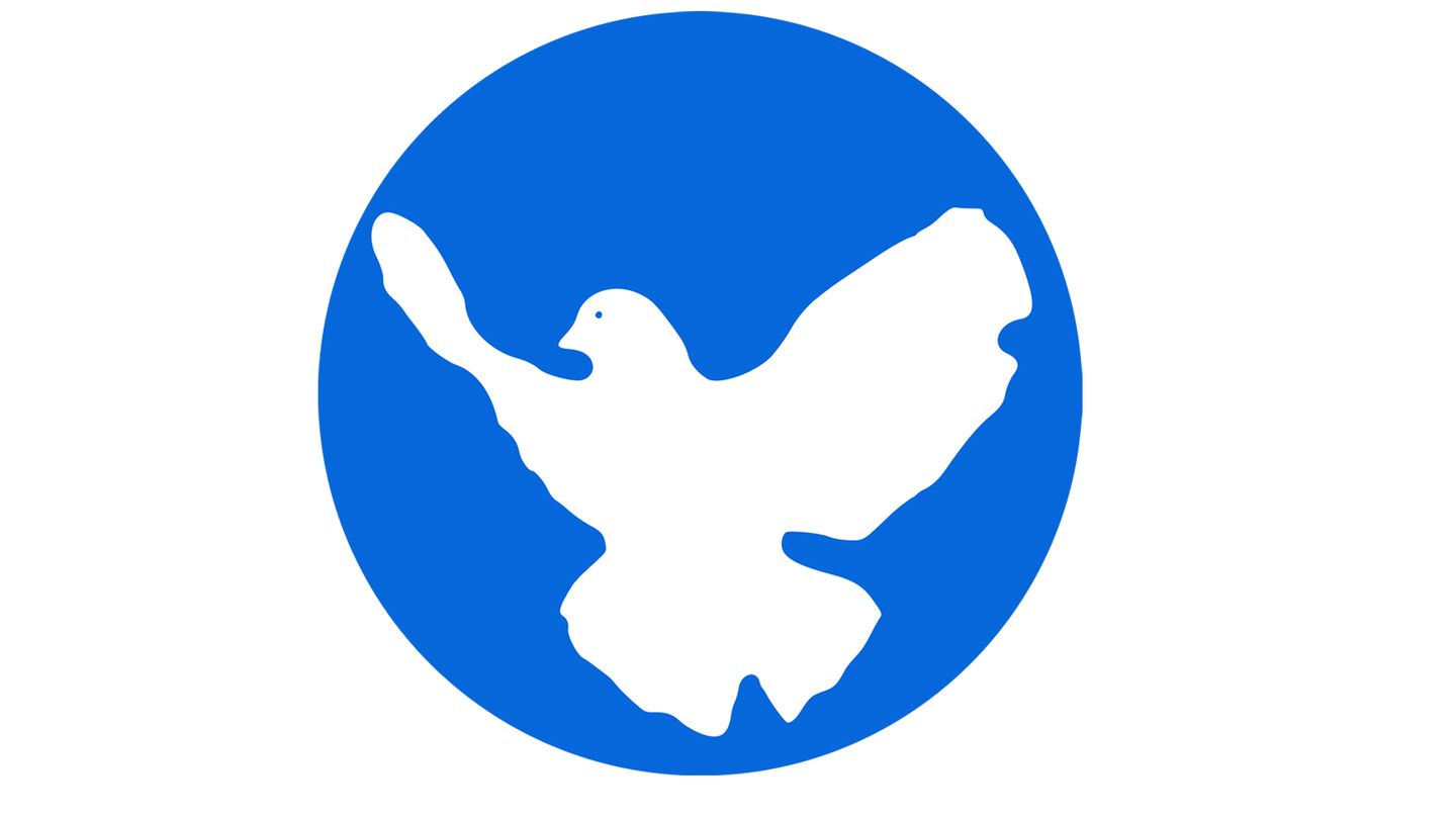 Das Logo der Friedenstaube