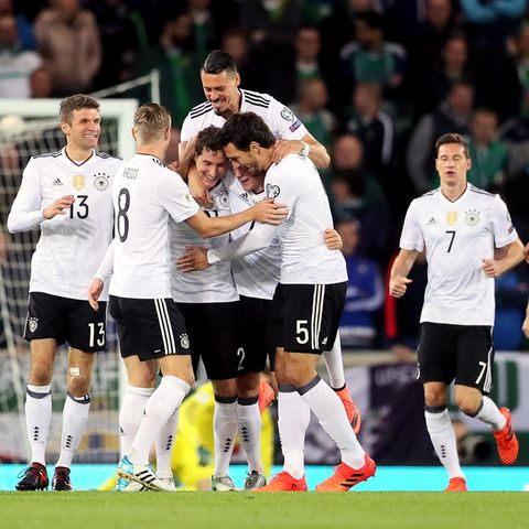Deutschland Nordirland: Jubel der Spieler