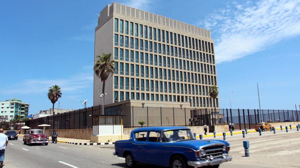 Die US-amerikanische Botschaft auf Kuba