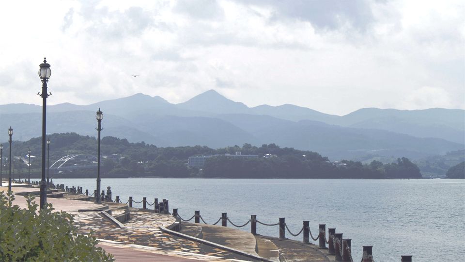 Bucht von Minamata in Japan