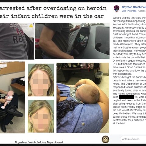 Mit diesem Facebook-Post will das Boynton Beach Police Department verhindern, "dass so etwas wieder passiert"