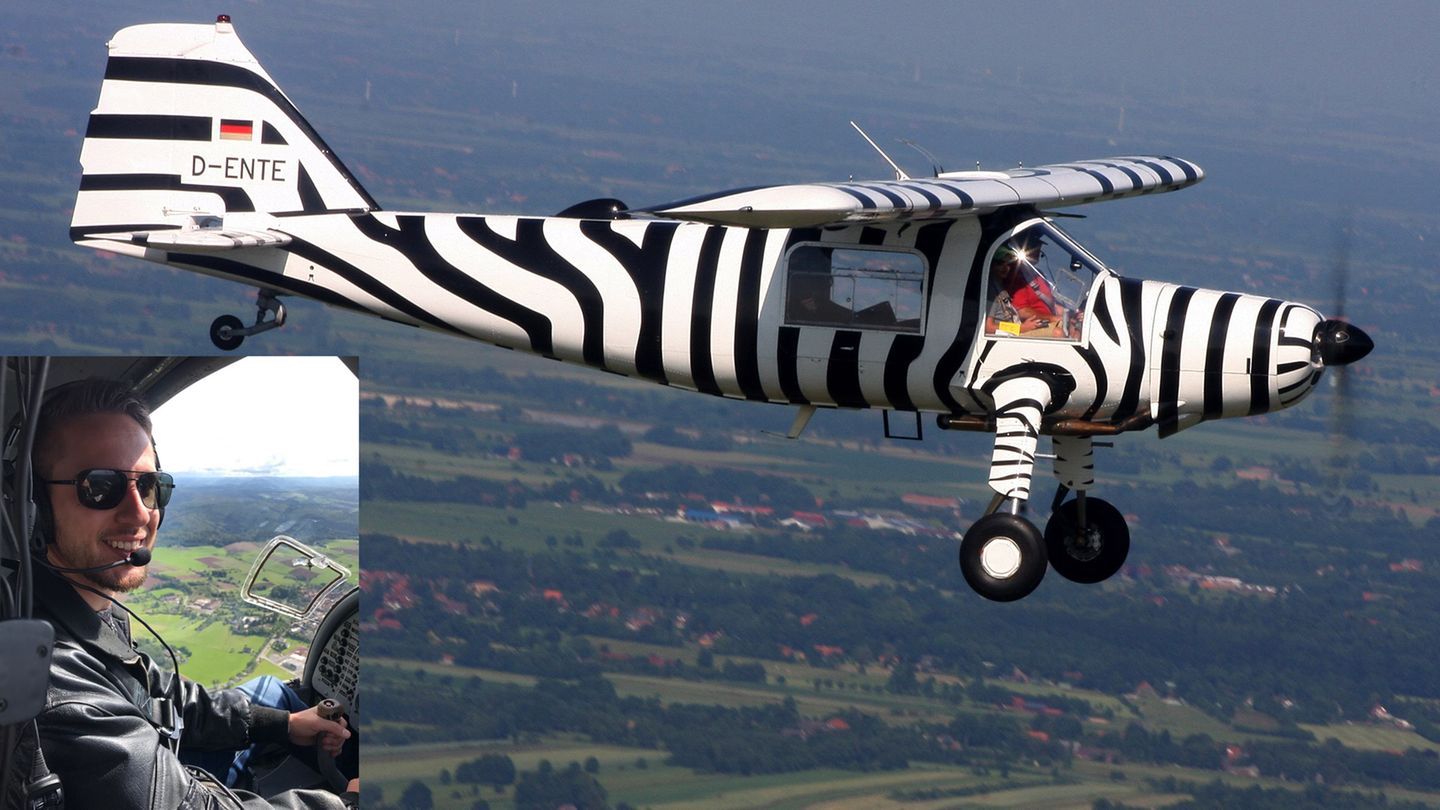 Das ist normalerweise meine Welt, hier am Steuer einer Dornier Do-27. Mit dem Oldtimer dieses Typs drehten Bernhard Grizmek und sein Sohn 1958 ihren Film "Die Serengeti darf nicht sterben". 