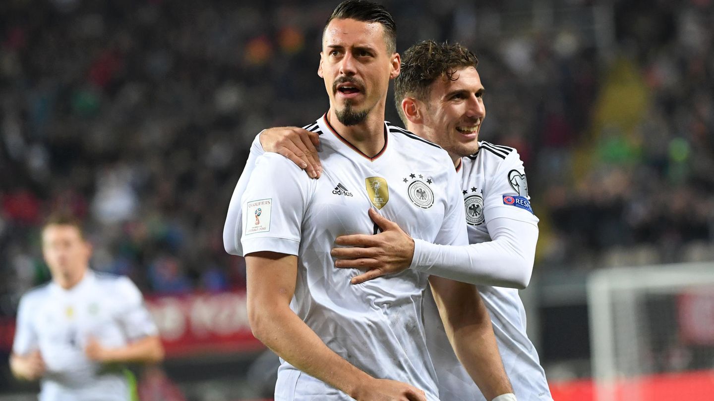 Sandro Wagner jubelt: In fünf Länderspielen hat er nun fünf Tore erzielt.