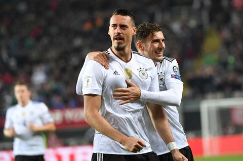 Sandro Wagner jubelt: In fünf Länderspielen hat er nun fünf Tore erzielt.