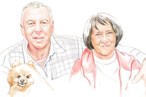 Nellie, 79, und Johan, 76, leben in Kapstadt