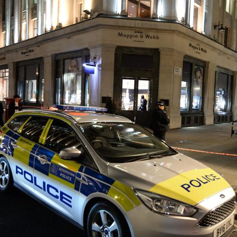 Der Tatort in London: Die Polizei sucht noch immer nach den sechs Einbrechern