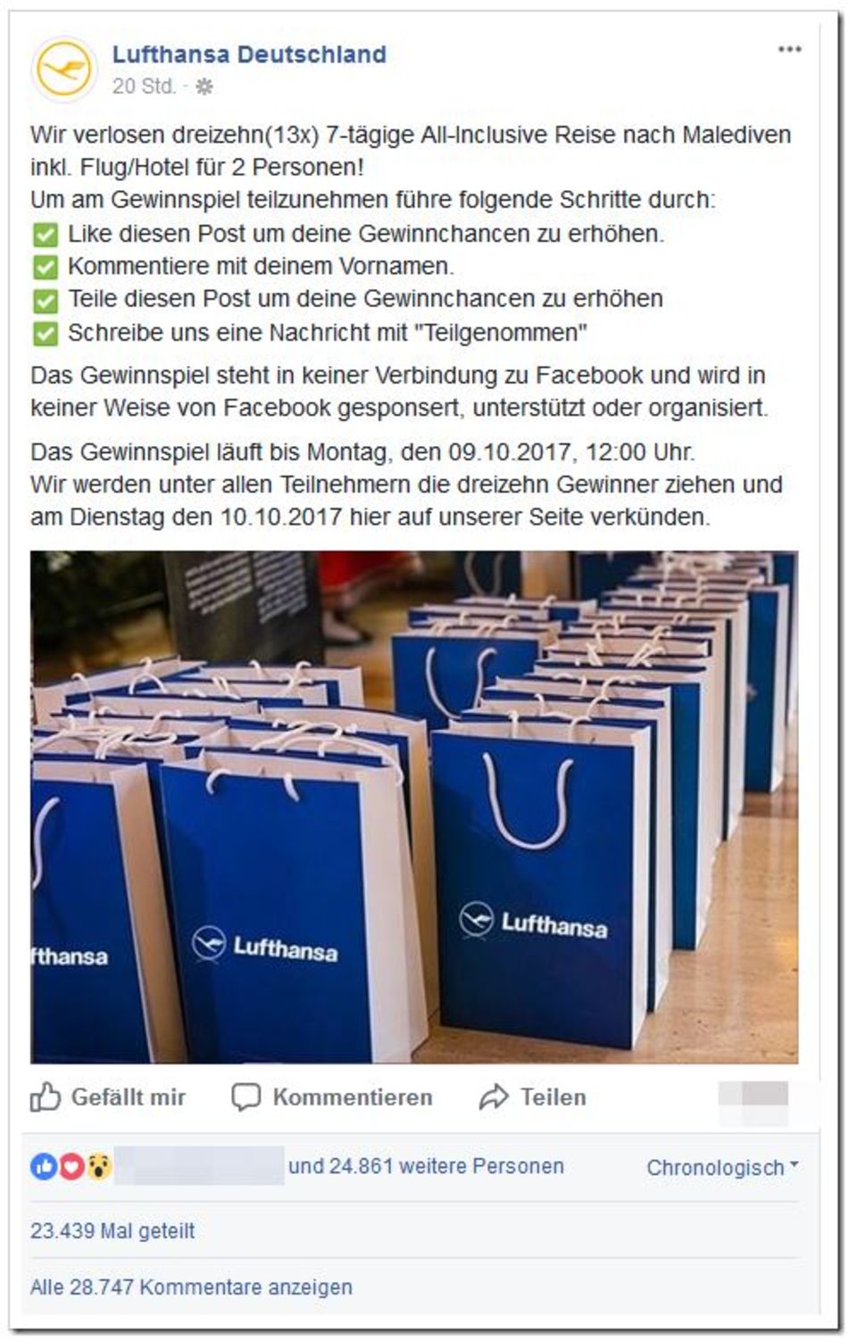 Screenshot Lufthansa Deutschland Screenshot Lufthansa Deutschland