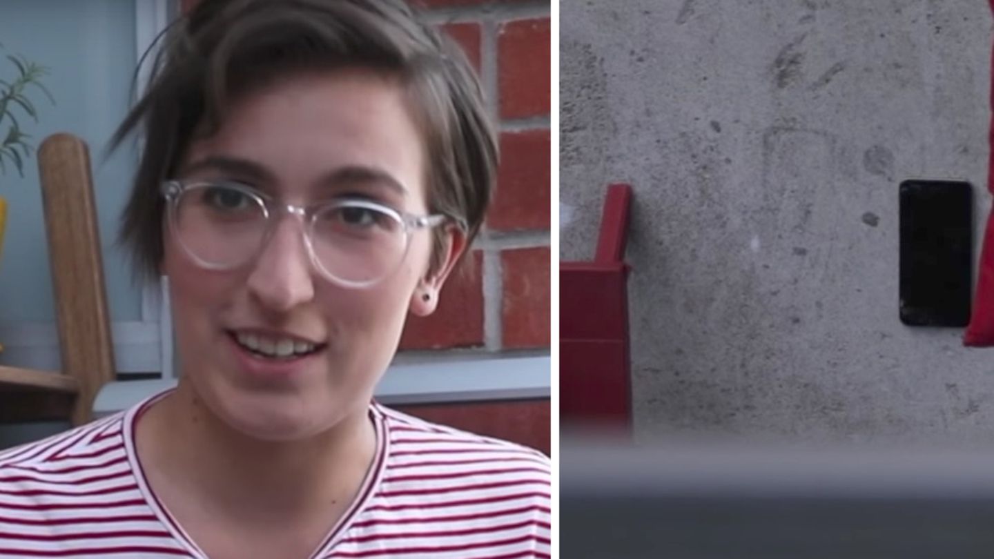 Die Kanadierin und ihr Telefon