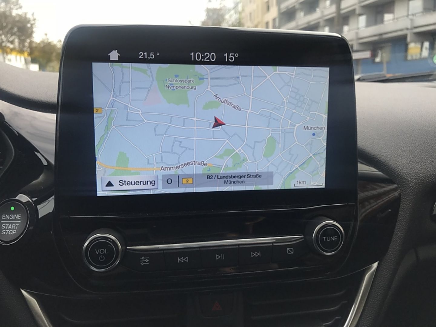 Ford Fiesta 1.0 Ecoboost - Navigation mit 20,3-Zentimeter-Diagonale