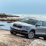 Auch im Gelände kommt der Skoda Karoq gut klar