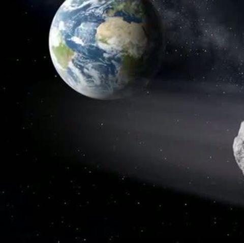 Am 15. Februar 2013 schrammte der Asteroid 2012 DA14 knapp an der Erde vorbei (Archiv)