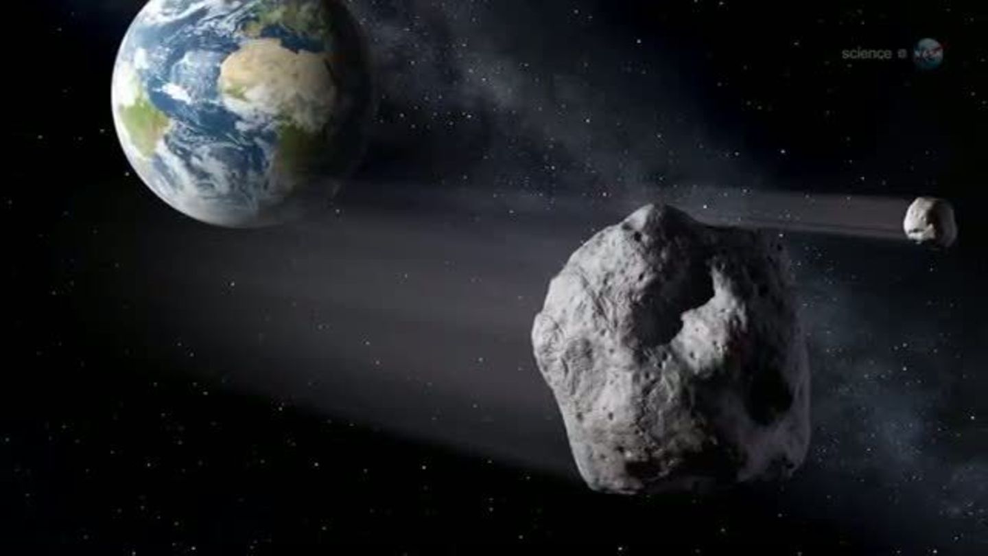 Am 15. Februar 2013 schrammte der Asteroid 2012 DA14 knapp an der Erde vorbei (Archiv)