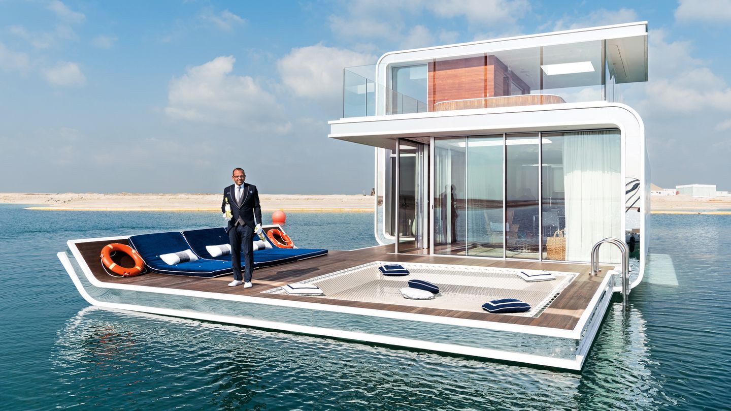 "Fliegendes Seepferd". So heißt diese Ferienvilla. Sie bietet ein Unterwasserschlafzimmer – und einen Butler