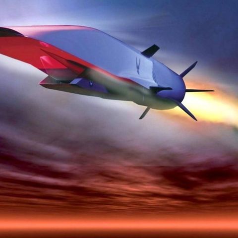 Diese Computersimulation soll den russischen Zircon-Gleiter darstellen, dürfe aber nur entfernte Ähnlichkeit mit ihm besitzen.