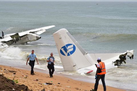 Vier tote, sechs verletzte: Das ist die Bilanz eines Flugzeugabsturzes an der Elfenbeinküste nahe der Stadt Abidjan