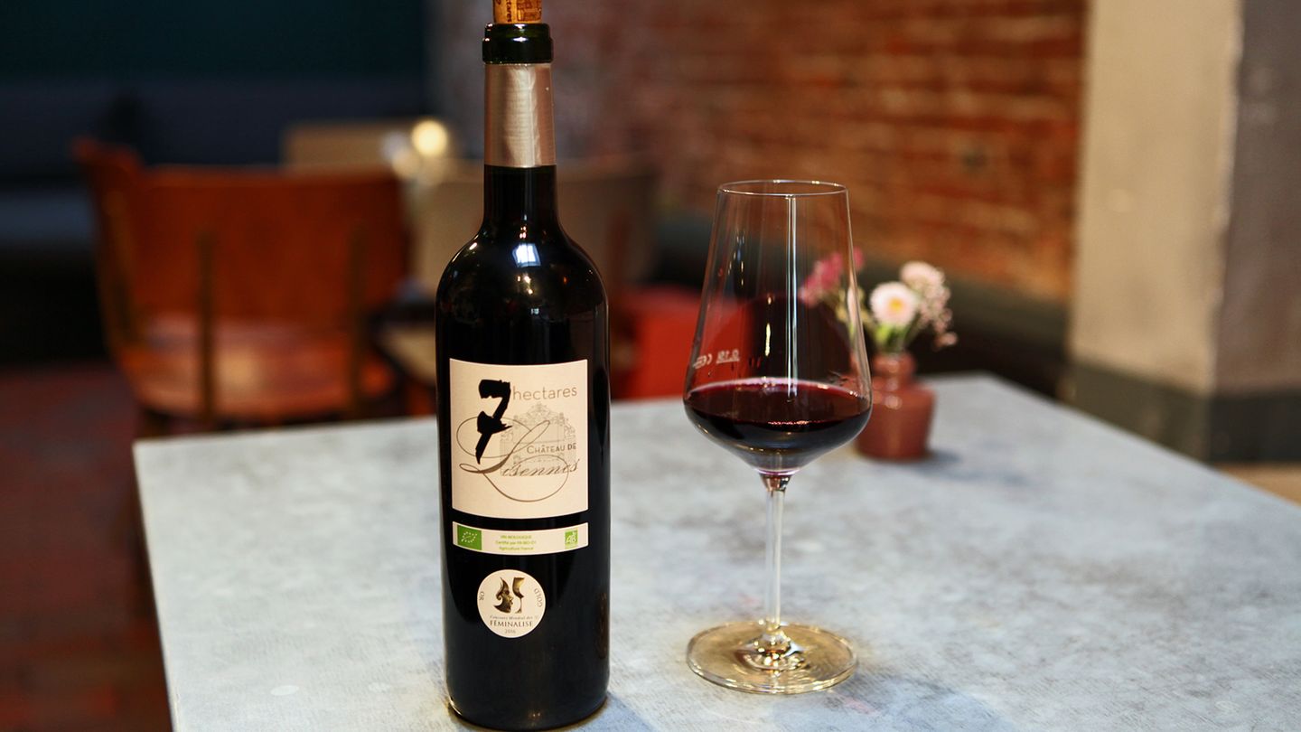 Was ist das für ein Wein? Château de Lisenne, 7 hectares, Bordeaux, 12 Prozent, 2015  Wie viel kostet er? etwa 8 Euro