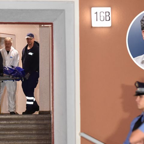 Die Leiche des 29-Jährigen wird aus dem Haus in die Gerichtsmedizin gebracht.
