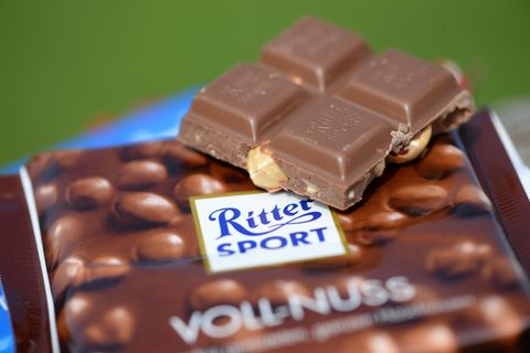 Quadratische Schokoladentafel von Ritter Sport