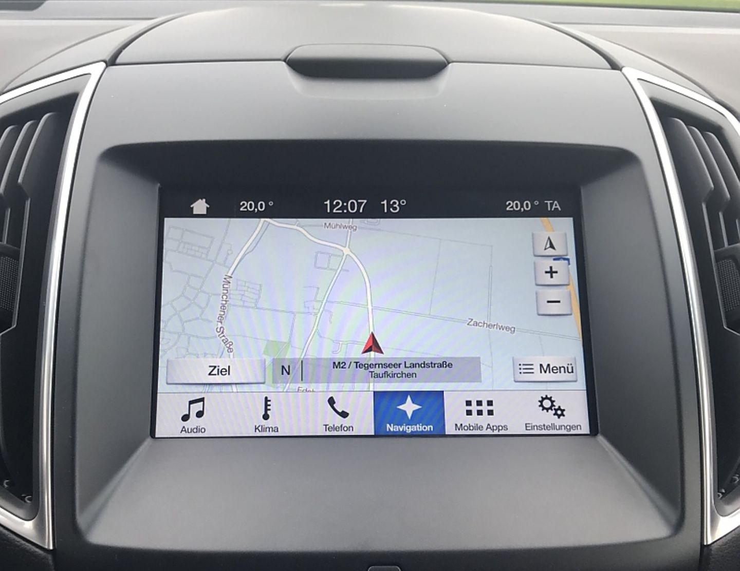 Ford Edge 2.0 TDCi - das Navigationssystem lässt einige Wünsche offen
