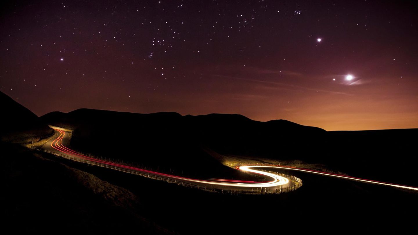 Planeten am Nachthimmel von Tucson