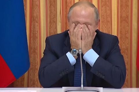 Gewagte Exportidee: Putin lacht sich über eigenen Minister schlapp