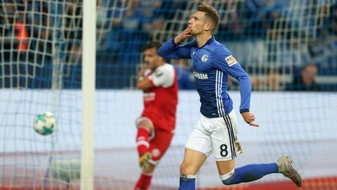FC Schalke 04: Leon Goretzka jubelt