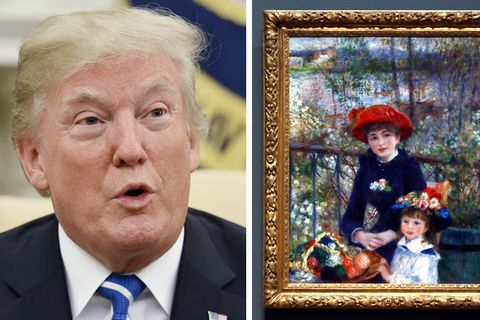 Donald Trump glaubt, das Original von Renoirs "zwei Schwestern" zu besitzen.